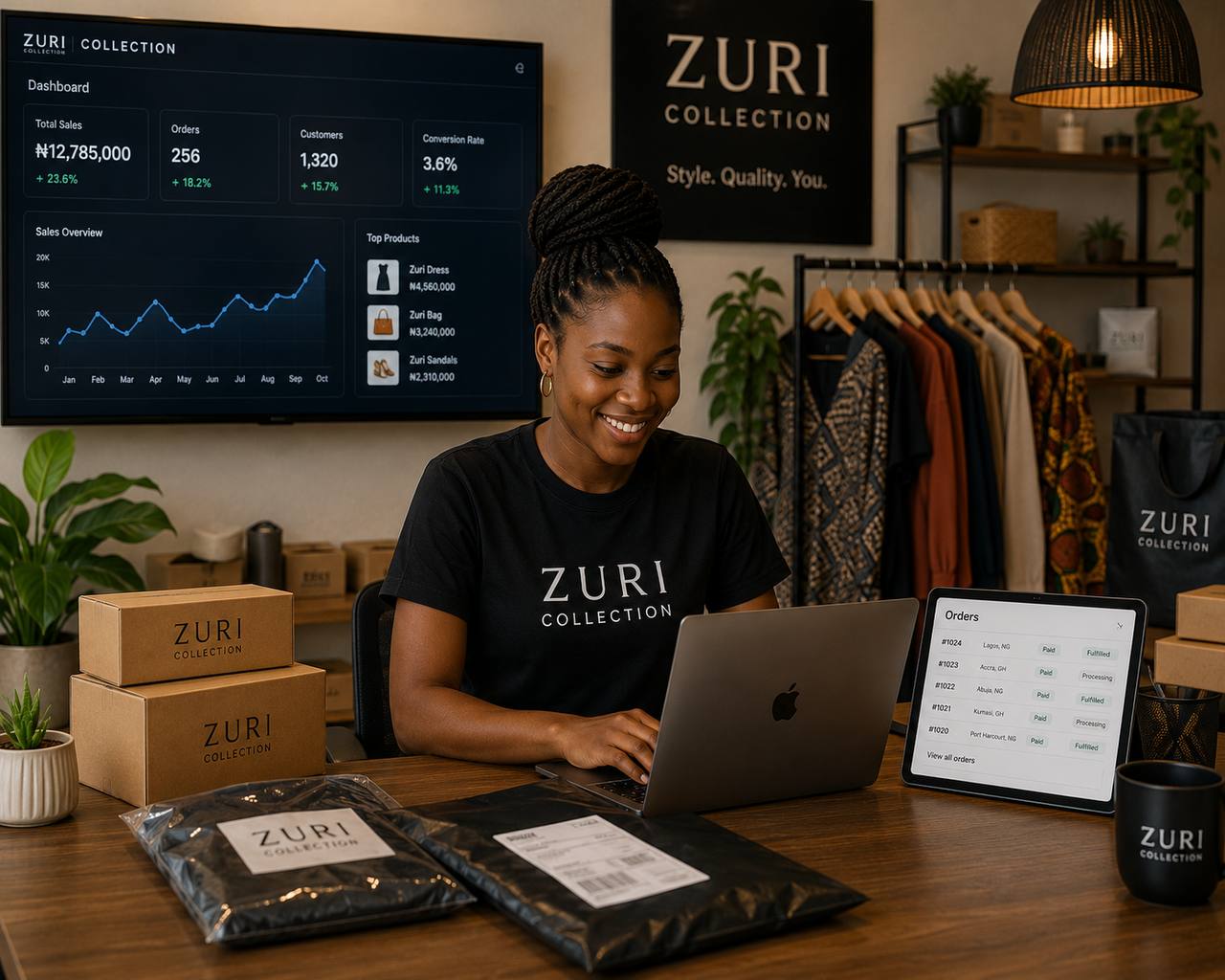 Retail and ecommerce operations dashboard example