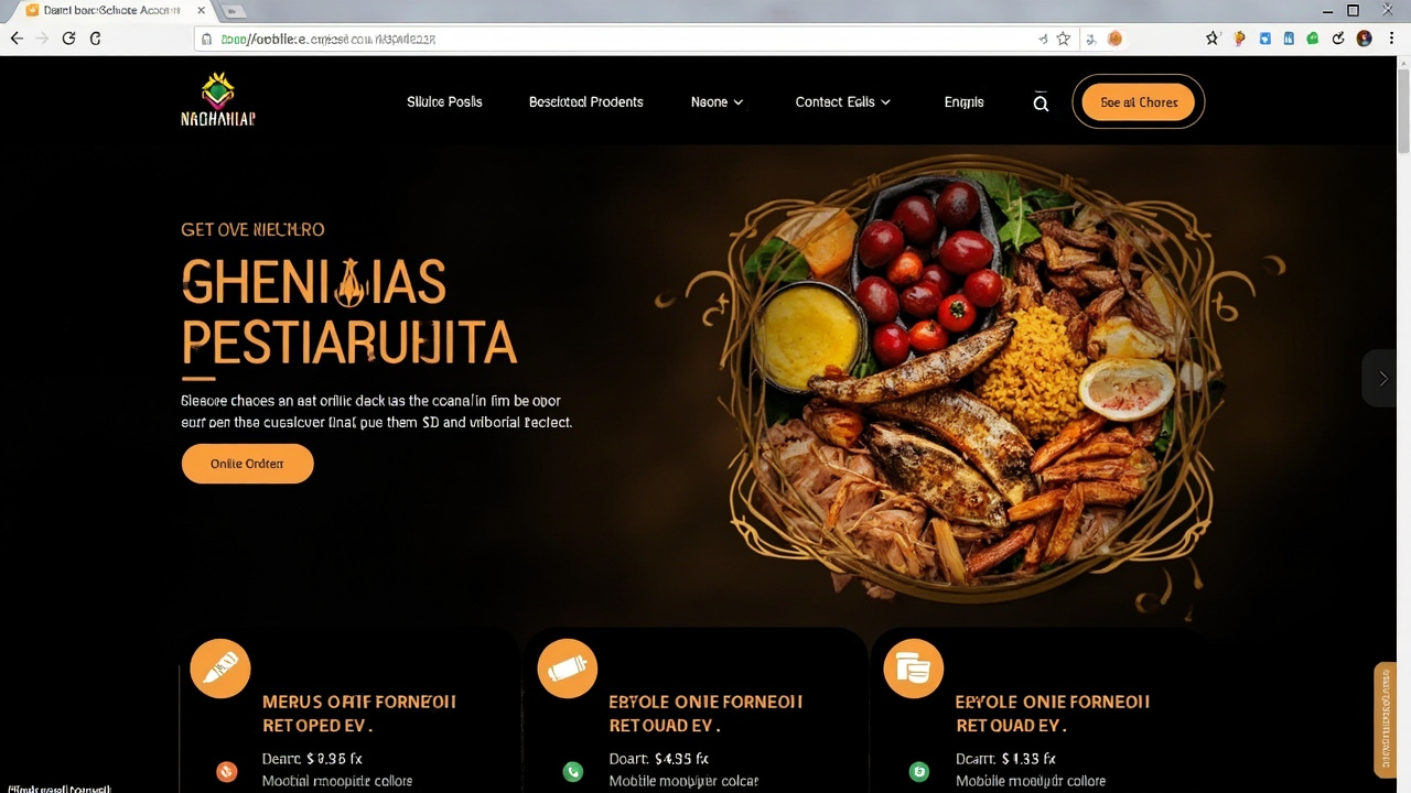 Accra Eats Kitchen website
